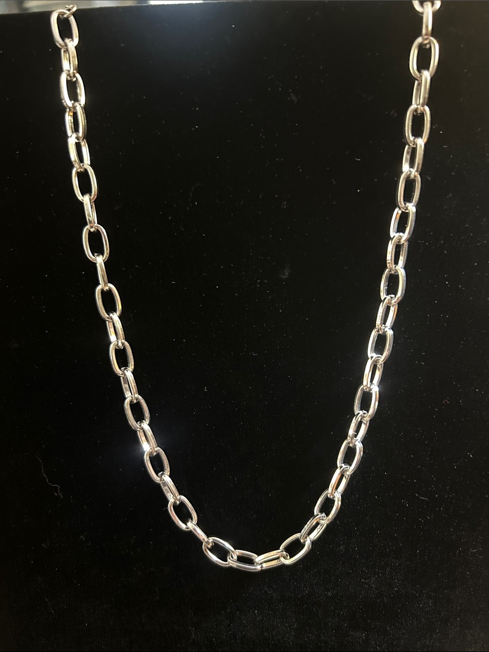 Classic Silver Link Necklace - Women's Jewelry